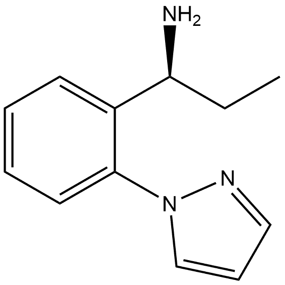 (S)-1-(2-(1H-pyrazol-1-yl)phenyl)propan-1-amine Struktur