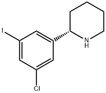 2-(3-chloro-5-iodophenyl)piperidine Struktur