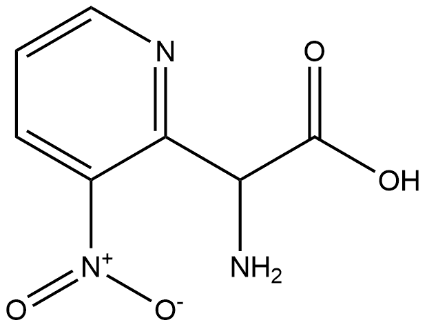 2-Pyridineacetic acid, α-aMino-3-nitro- Struktur