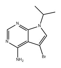 7H-Pyrrolo[2,3-d]pyrimidin-4-amine, 5-bromo-7-(1-methylethyl)- Struktur