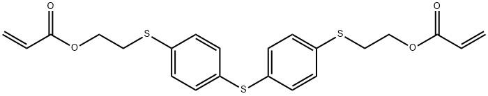 2-Propenoic acid, 1,1'-[thiobis(4,1-phenylenethio-2,1-ethanediyl)] ester Struktur