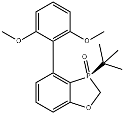 1,3-Benzoxaphosphole, 4-(2,6-dimethoxyphenyl)-3-(1,1-dimethylethyl)-2,3-dihydro-, 3-oxide, (3S)- Struktur