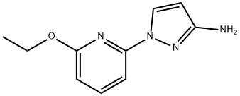 1H-Pyrazol-3-amine, 1-(6-ethoxy-2-pyridinyl)- Struktur