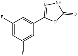 5-(3,5-difluorophenyl)-2,3-dihydro-1,3,4-oxadiazol-2-one Struktur