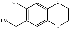 1,4-Benzodioxin-6-methanol, 7-chloro-2,3-dihydro- Struktur