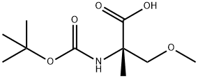 Serine, N-[(1,1-dimethylethoxy)carbonyl]-O,2-dimethyl- Struktur