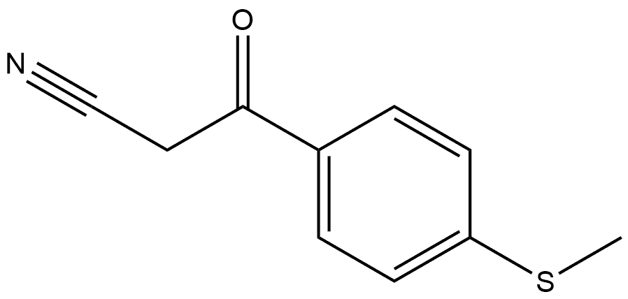 JR-13706, 3-(4-(Methylthio)phenyl)-3-oxopropanenitrile, 97% Struktur