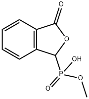 Phosphonic acid, (1,3-dihydro-3-oxo-1-isobenzofuranyl)-, monomethyl ester (9CI) Struktur