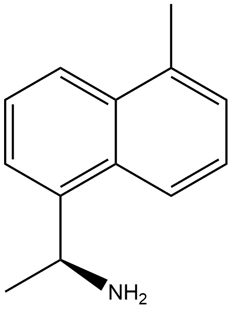 1-Naphthalenemethanamine, α,5-dimethyl-, (αS)- Struktur