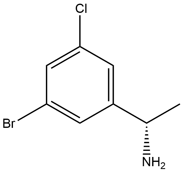 (S)-1-(3-bromo-5-chlorophenyl)ethanamine Struktur