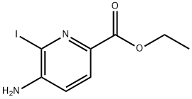 ETHYL 5-AMINO-6-IODOPYRIDINE-2-CARBOXYLATE Struktur