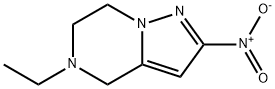 Pyrazolo[1,5-a]pyrazine, 5-ethyl-4,5,6,7-tetrahydro-2-nitro- Struktur