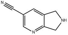 5H-Pyrrolo[3,4-b]pyridine-3-carbonitrile, 6,7-dihydro- Struktur