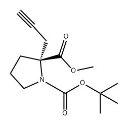 1,2-Pyrrolidinedicarboxylic acid, 2-(2-propyn-1-yl)-, 1-(1,1-dimethylethyl) 2-methyl ester, (2R)-