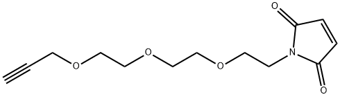 Propargyl-PEG3-Mal Struktur