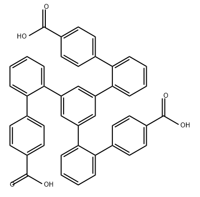 [1,1':2',1'':3'',1''':2''',1''''-Quinquephenyl]-4,4''''-dicarboxylic acid, 5''-(4'-carboxy[1,1'-biphenyl]-2-yl)- Struktur