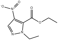 1H-Pyrazole-5-carboxylic acid, 1-ethyl-4-nitro-, ethyl ester Struktur