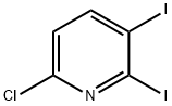 Pyridine, 6-chloro-2,3-diiodo- Struktur