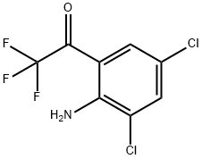 Ethanone, 1-(2-amino-3,5-dichlorophenyl)-2,2,2-trifluoro- Struktur