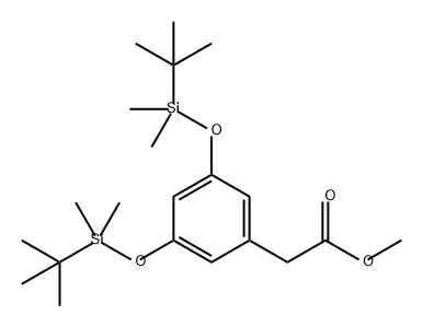 Benzeneacetic acid, 3,5-bis[[(1,1-dimethylethyl)dimethylsilyl]oxy]-, methyl ester