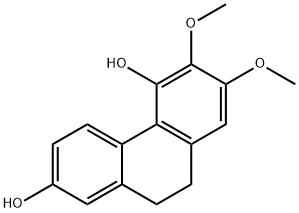 2,5-Phenanthrenediol, 9,10-dihydro-6,7-dimethoxy- Struktur