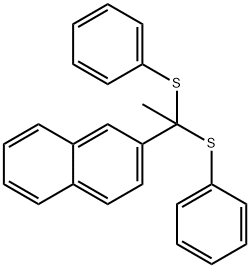 Naphthalene, 2-[1,1-bis(phenylthio)ethyl]-