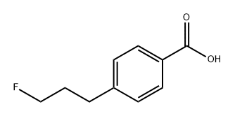 Benzoic acid, 4-(3-fluoropropyl)- Structure