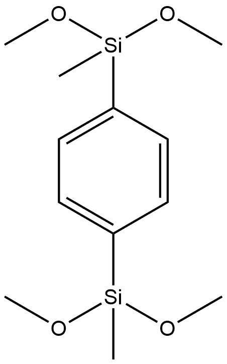 Benzene, 1,4-bis(dimethoxymethylsilyl)- Struktur