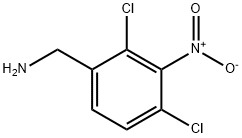 Benzenemethanamine, 2,4-dichloro-3-nitro- Struktur