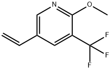 Pyridine, 5-ethenyl-2-methoxy-3-(trifluoromethyl)- Struktur