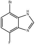 1H-Benzimidazole, 7-bromo-4-fluoro- Struktur