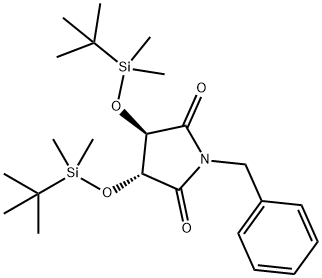 2,5-Pyrrolidinedione, 3,4-bis[[(1,1-dimethylethyl)dimethylsilyl]oxy]-1-(phenylmethyl)-, (3R,4R)-