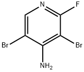 4-Pyridinamine, 3,5-dibromo-2-fluoro- Struktur