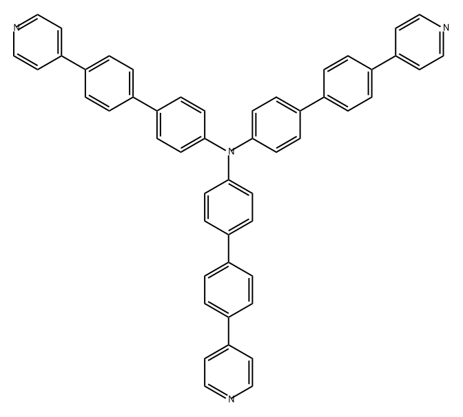 [1,1'-Biphenyl]-4-amine, 4'-(4-pyridinyl)-N,N-bis[4'-(4-pyridinyl)[1,1'-biphenyl]-4-yl]- Struktur