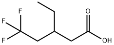 Pentanoic acid, 3-ethyl-5,5,5-trifluoro- Struktur