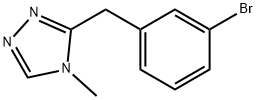 3-(3-bromobenzyl)-4-methyl-4H-1,2,4-triazole Struktur