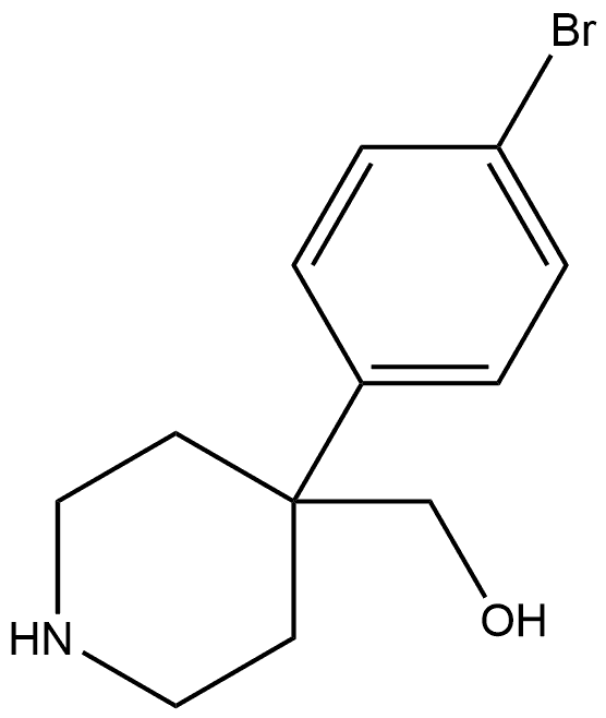 4-(4-Bromophenyl)-4-piperidinemethanol Struktur