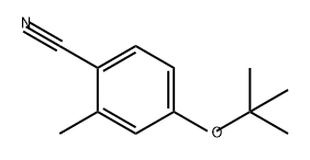 Benzonitrile, 4-(1,1-dimethylethoxy)-2-methyl- Struktur