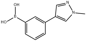 Boronic acid, B-[3-(1-methyl-1H-pyrazol-4-yl)phenyl]- Struktur