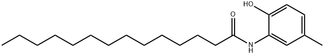 Tetradecanamide, N-(2-hydroxy-5-methylphenyl)- Struktur