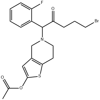 Prasugrel Bromobutyryl Impurity Struktur