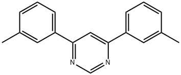 Pyrimidine, 4,6-bis(3-methylphenyl)- Struktur