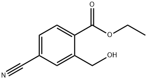 Ethyl 4-cyano-2-(hydroxymethyl)benzoate Struktur