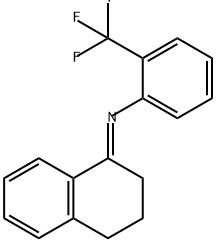 Benzenamine, N-(3,4-dihydro-1(2H)-naphthalenylidene)-2-(trifluoromethyl)-, (E)- (9CI) Struktur