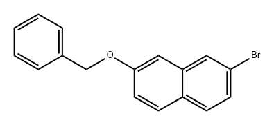 Naphthalene, 2-bromo-7-(phenylmethoxy)- Struktur