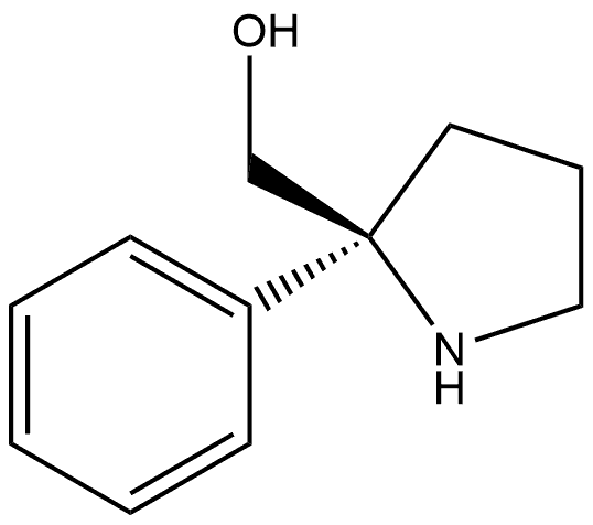 (S)-(2-phenylpyrrolidin-2-yl)methanol Struktur