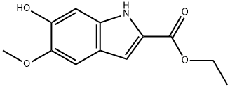 Ethyl 6-hydroxy-5-methoxy-1H-indole-2-carboxylate Struktur