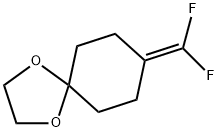 1,4-Dioxaspiro[4.5]decane, 8-(difluoromethylene)- Struktur