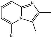 Imidazo[1,2-a]pyridine, 5-bromo-3-iodo-2-methyl- Struktur