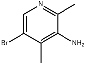 3-Pyridinamine, 5-bromo-2,4-dimethyl- Struktur